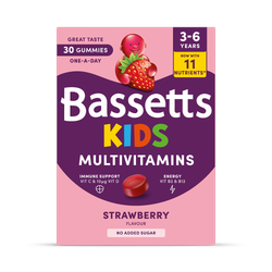 Bassetts Kids Multivitamins 3-6 Strawberry 30 Gummies