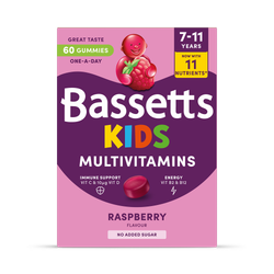 Bassetts Kids Multivitamins 7-11 Raspberry 60 Gummies