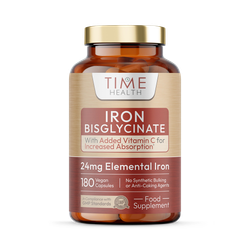 Iron Bisglycinate - 24mg Iron Plus Natural Vitamin C