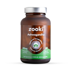 Zooki Liposomal Ashwagandha KSM-66 500mg 60 Capsules