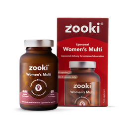 Zooki Liposomal Women’s Multivitamin + Daily Nutrient Complex Capsules - 30 Day Supply 60 Capsules