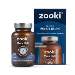 Zooki Liposomal Men’s Multivitamin + Daily Nutrient Complex Capsules - 30 Day Supply 60 Capsules