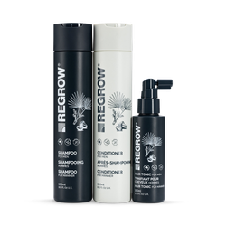 Regrow Men's Bundle Shampoo+Conditioner+Tonic (FREE Scalp Massage Brush)
