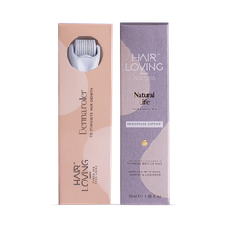 Menopause Hair Regrowth Bundle – Natural Support for Thinning Hair During Midlife | Natural Life Hair Oil & Derma Roller Combo