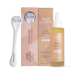 Beauty Renewal Hair Conditioning Bundle for Hair Growth – Rosemary-Infused Hair Growth Oil & Derma Roller