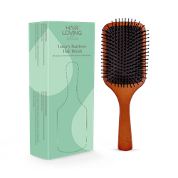 Hair Loving Wooden Paddle Brush – Anti-Breakage Detangling & Gentle Scalp Massage for All Hair Types