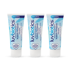 Probiotic Luvbiotics Original Toothpaste - 3 pack - Fluoride Toothpaste