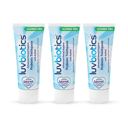 Probiotic Luvbiotics Fluoride Free Toothpaste - 3 pack