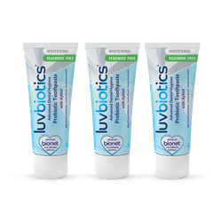 Probiotic Luvbiotics Fluoride Free Whitening Toothpaste - 3 pack