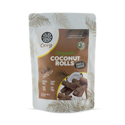Organic Coconut Rolls - Ginger & Cinnamon