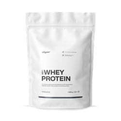 Vilgain Whey Protein Unflavoured 1000g | 23g Protein per Serving | Ultrafiltered CFM Whey Concentrate | High BCAA & Protein Content | Pure Dutch Whey