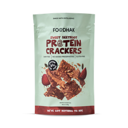 Sweet Beetroot Protein Crackers