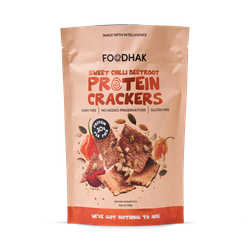 Sweet Chilli Beetroot Protein Crackers