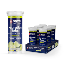 MaxiNutrition Hydration tabs, Lemon Lime, Zero Sugar 6 x10 Tablets (6 Pack)