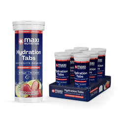 MaxiNutrition Hydration tabs, Strawberry Lemonade, Zero Sugar 6 x 10 Tablets (6 Pack)
