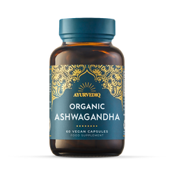 Ayurvediq Organic Ashwaganda & Black Pepper Extract Capsules - 60's Capsules