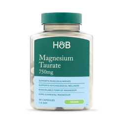 Magnesium Taurate 750mg 90 Capsules