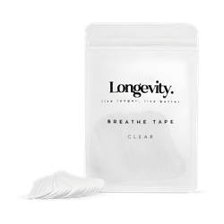 Longevity Breathe Tape - 30 Strips - Clear