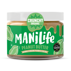 Manilife Organic Peanut Butter Crunchy 275 g