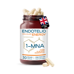 Endotelio 1-MNA Cellular Energy, CoQ10, Magnesium & B Vitamin Complex, 30 Capsules