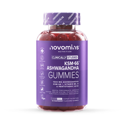 Novomins Ashwagandha Gummies Berry 60 Gummies