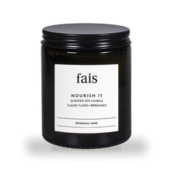 Fais Nourish It Scented Soy Candle with Ylang Ylang & Bergamot – 154g