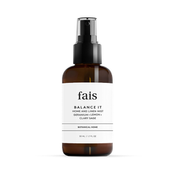 Fais Balance It Home & Linen Mist with Essential Oils – 50ml - Geranium, Lemon & Clary Sage