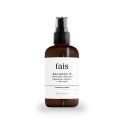 Fais Balance It Home & Linen Mist with Essential Oils – 100ml - Geranium, Lemon & Clary Sage