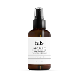 Fais Restore It Home & Linen Mist with Essential Oils – 50ml - Orange, Palmarosa & Rosemary
