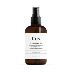 Fais Restore It Home & Linen Mist with Essential Oils – 100ml - Orange, Palmarosa & Rosemary