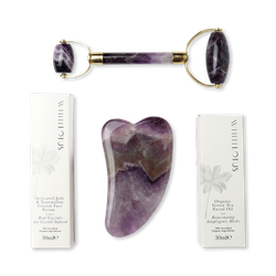 Genuine Amethyst Crystal Facial Set