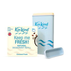 KinKind Keep me FRESH! Coconut Fresh Case & Refill. Refillable Natural Deodorant