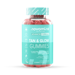 Novomins Tan & Glow Gummies Berry 60 Gummies