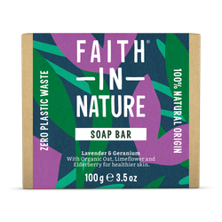Faith in Nature Soap Bar Lavender and Geranium 100 g