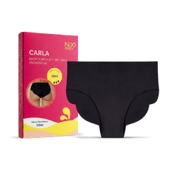 NIXI Body Carla High Leg Period Underwear Black Size 6