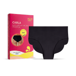 NIXI Body Carla High Leg Period Underwear Black Size 10