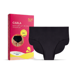 NIXI Body Carla High Leg Period Underwear Black Size 14