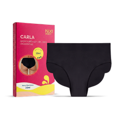 NIXI Body Carla High Leg Period Underwear Black Size 16