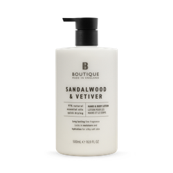 Boutique Hand & Body Lotion Sandalwood & Vetiver 500ml