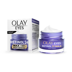 Olay Retinol 24 MAX Night Eye Cream, Anti Aging Skincare for Dark Circles, 15ml