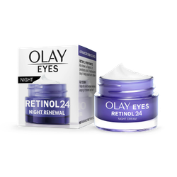 Olay Retinol 24 Night Eye Cream, Anti Ageing Skincare for Dark Circles: Smooth, Renew, 15ml