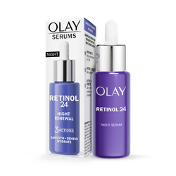 Olay Retinol 24 Night Serum for Face, Anti Ageing Skincare: Smooths, Renews, Hydrates, 40ml
