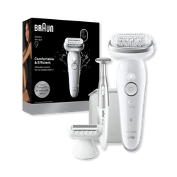 Braun Silk·épil 9, Wet & Dry Epilator, Lasting Smooth Skin, 9-241, Silver