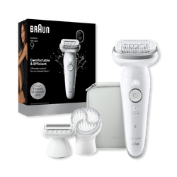 Braun Silk·épil 9, Wet & Dry Epilator, Lasting Smooth Skin, 9-061, Silver