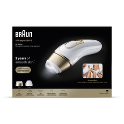 Braun IPL Silk·expert Pro 5, At Home Hair Removal, 2 Attachment Heads, PL5221