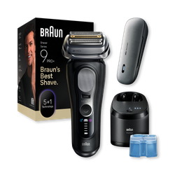 Braun Series 9 PRO+ Electric Shaver, Pro SensoAdapt, SmartCare Center, 9670CC, Black