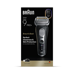Braun Series 9 PRO+ Electric Shaver, Pro SensoAdapt, Charging Stand, 9610S, Black