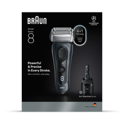 Braun Series 8 Electric Shaver, SensoAdapt, SmartCare Center, 8663CC, Grey