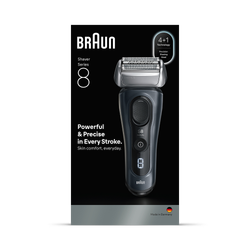 Braun Series 8 Electric Shaver, SensoAdapt, 60 min, 8603S, Grey