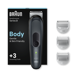 Braun Body Groomer Series 3 3350, Body Groomer For Men, Gentle Full-Body Manscaping